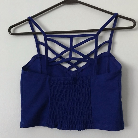 BONGO blue halter top - Picture 2 of 4